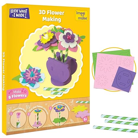 Imagimake 3-in-1 Awesome Craft Kit Kids Arts and Crafts Arts and Crafts for Kids