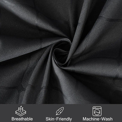 Fresh From Loom Microfiber King Size Double Geometric Bedsheet Hypoallergenic Wrinkle Free Bed Sheets with 2 Pillow Covers 144 TC Grey Barfi