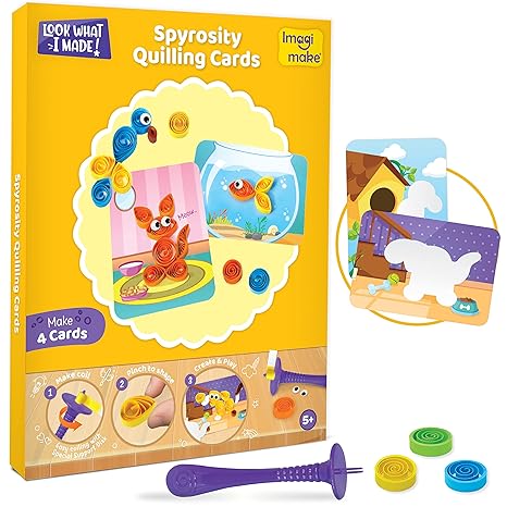 Imagimake Clay 5-In-1 Awesome Craft Kit Kids Arts And Crafts For Kids 5 Craft Techniques