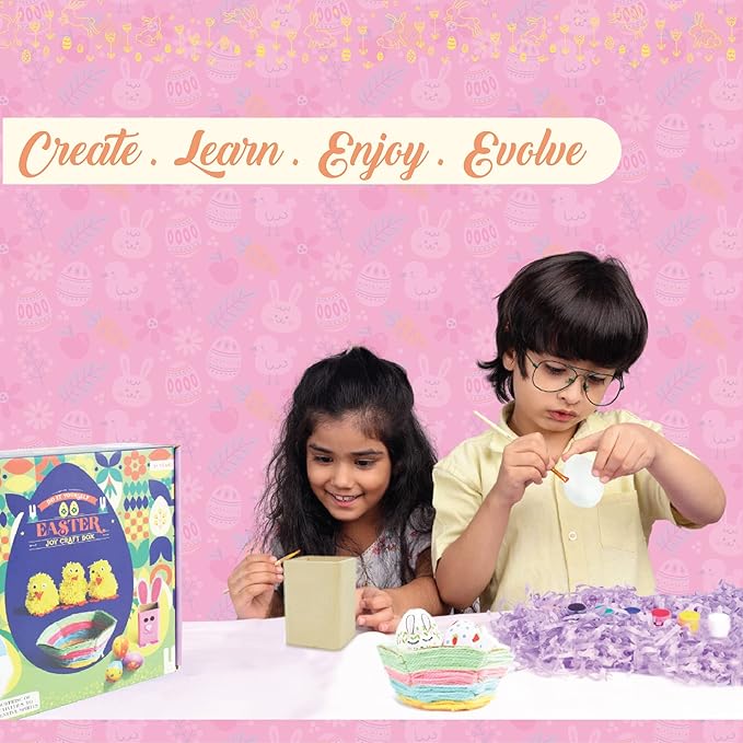Kalakaram Easter Joy Craft Activity Kit for Kids | Celebrate and Craft Your Own Easter Day |  Activity Kit for Children