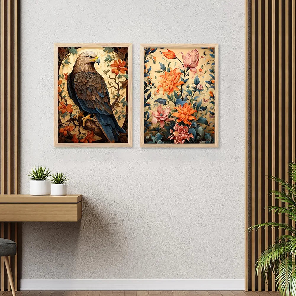 Kotart Premium Digital Paintings with Frame Pack of 6 J