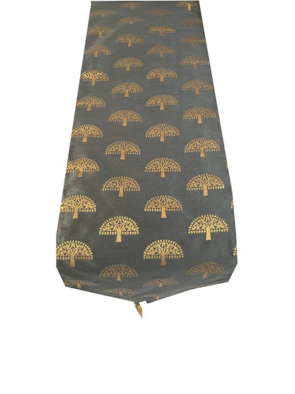Pink Parrot Durable Dopian Silk Table Runner Colour Grey