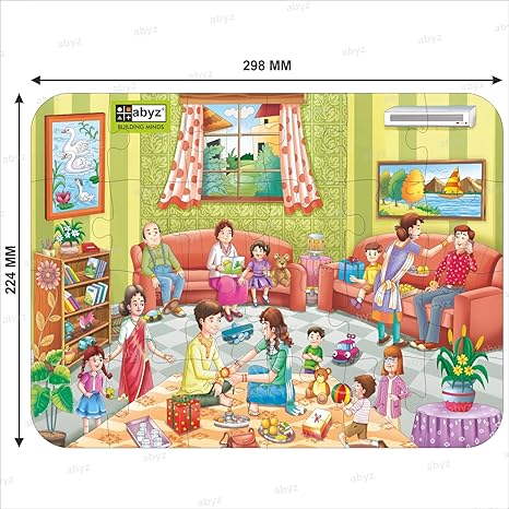 Abyz Wooden Jigsaw Puzzles For Kids For Kids Of Age 4-6 Years 24 Pcs Puzzle