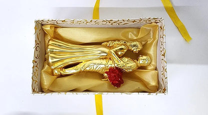 Gold Art India Couple Figurine Gold-Plated Matte Finish