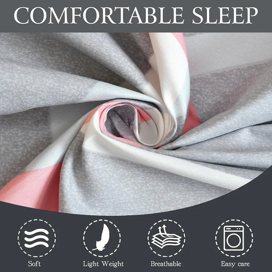 Fresh From Loom King Bedsheet for Double Bed Floral Design Bed Spread with 2 Pillow Covers 144 TC Circle Grey