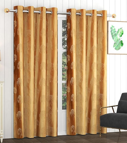 Fresh From Loom Botanical Opaque Window Curtains 6 Feet Long