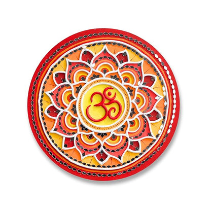 Hobby India Diy Lippan Art Mandala Painting and Craft Kit | Complete Set With Wooden Mandala Board for Adults & Kid's