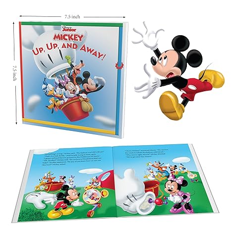 Disney Junior Mickey Book & Puzzles for Kids 4 Years and Above and Away 1 Book & 60 Piece