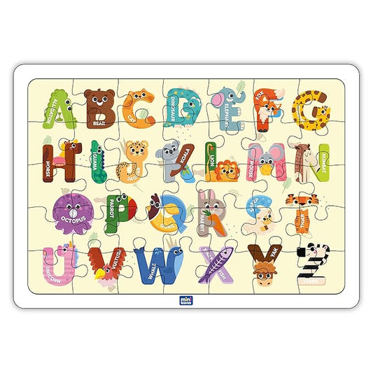 Mini Leaves 35 Piece Puzzle for Kids | Capital Alphabets Jigsaw Puzzle | Educational ABCD Toys for Kids 3+ Years