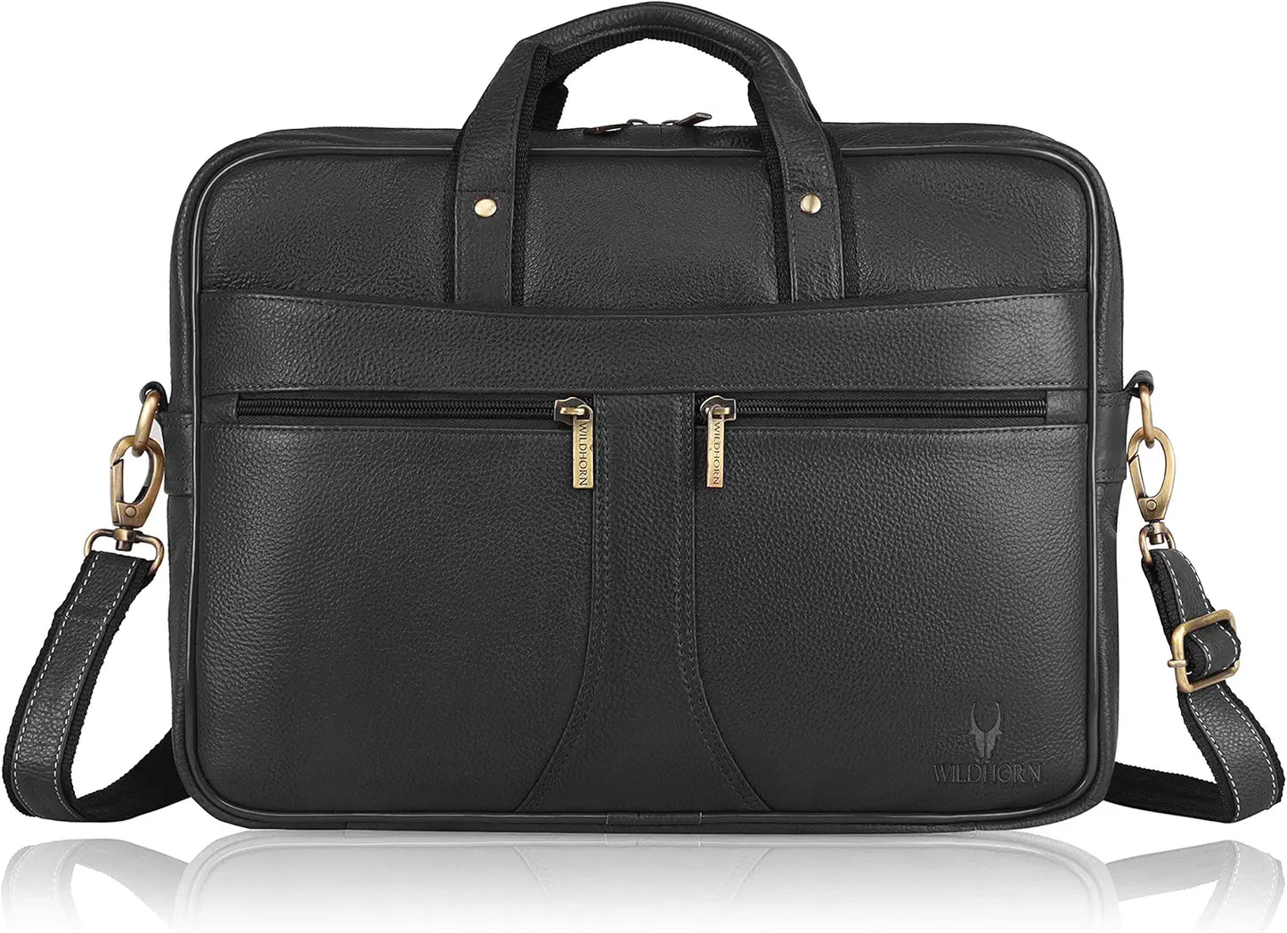 WildHorn Leather Laptop Messenger Bag for Men
