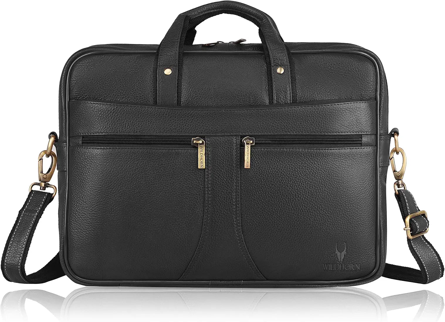 WildHorn Leather Laptop Messenger Bag for Men