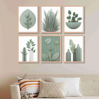 Livin'luxe Paintings Flower Pot Home Decor Wall Paintings With Frame Painting B - 448K6