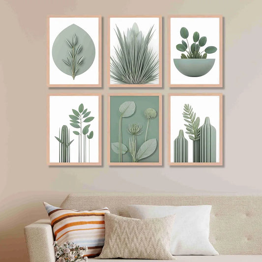 Livin'luxe Paintings Flower Pot Home Decor Wall Paintings With Frame Painting B - 448K6