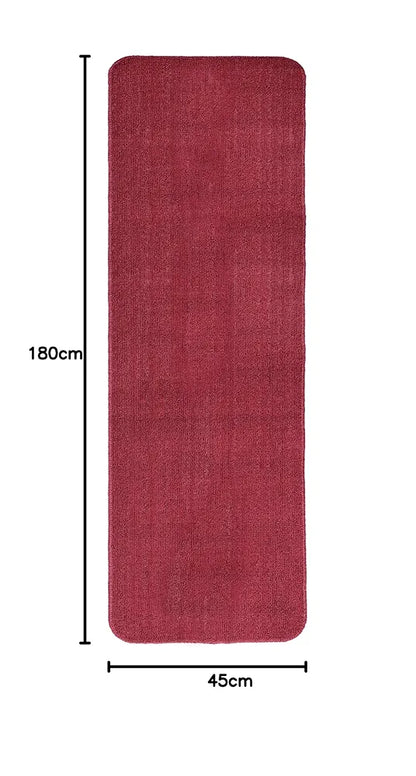 Saral Home Easy Living Maroon Polypropylene Anti Skid Runner