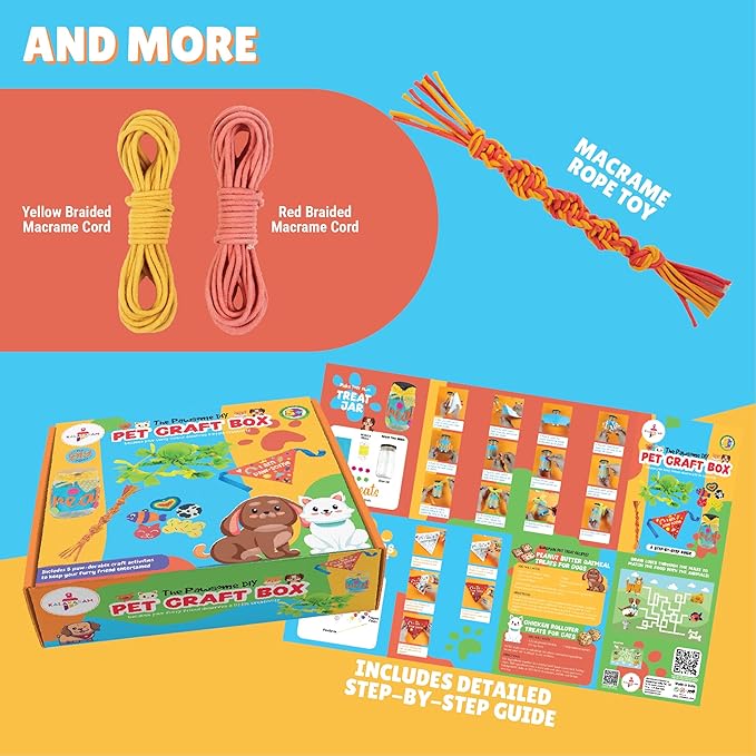 Kalakaram Pet Craft Box | Create 5 Wonderful Crafts With This Kit | Diy Art and Craft Kit | Fun and Engaging Activity Kit for Kids