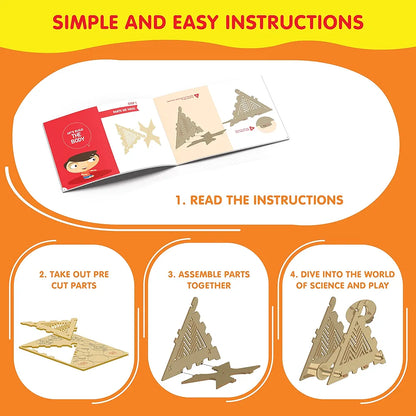 Genius Box - Play some learning Slingshot Catapult DIY Science Kit for 8 Years and Up, STEM Toy, Learning Kit, Educational and Construction Based Activity Toy