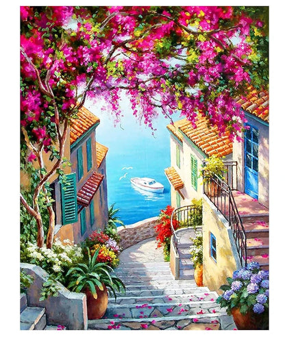 TREXEE DIY Acrylic Paint by Numbers for Adults Kids Beginner, Oil Paint by Numbers DIY PNB Painting DIY Painting by Numbers for Gift Home Wall Decor 16”W x 20”L 