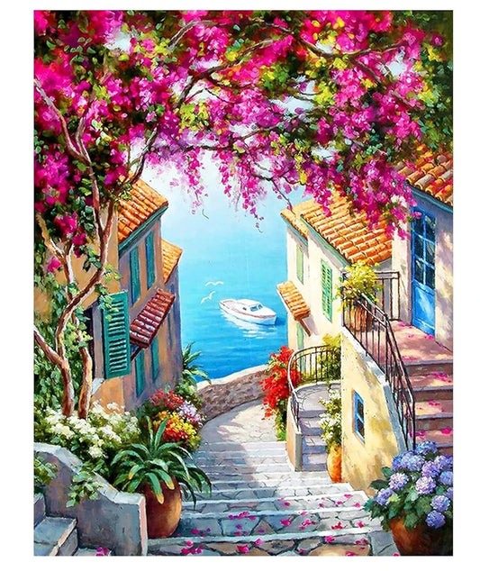 TREXEE DIY Acrylic Paint by Numbers for Adults Kids Beginner, Oil Paint by Numbers DIY PNB Painting DIY Painting by Numbers for Gift Home Wall Decor 16”W x 20”L 