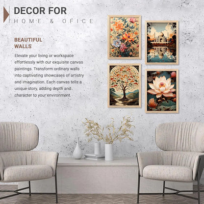 Kotart Premium Digital Paintings with Frame Pack of 6 J