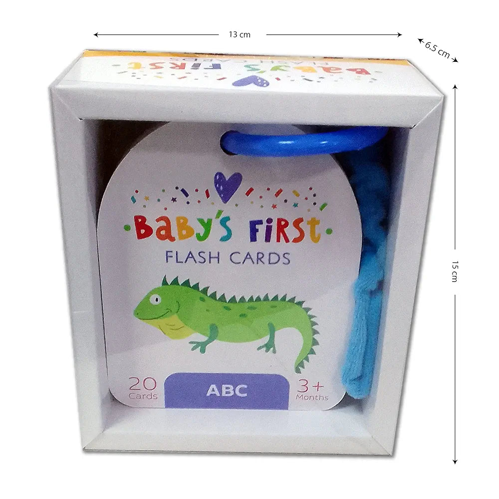 Popcorn Games Alphabet Baby's First Board Flash Card Learning Educational Toy for New Born Baby Kids Ages 3 Month+ Best Birthday Gift Early Learning - 20 Cards