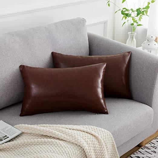 100% Leather sofa Cushion cover