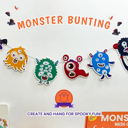 The Curious Bees Monster Mash-Up Activity Box | Fun and Learning Craft Kit for 5+ Year Olds | Creative DIY Fun Activity Kit for Boys & Girls | Ideal Gift for Early School-goers | 4-in-1 Activity Box