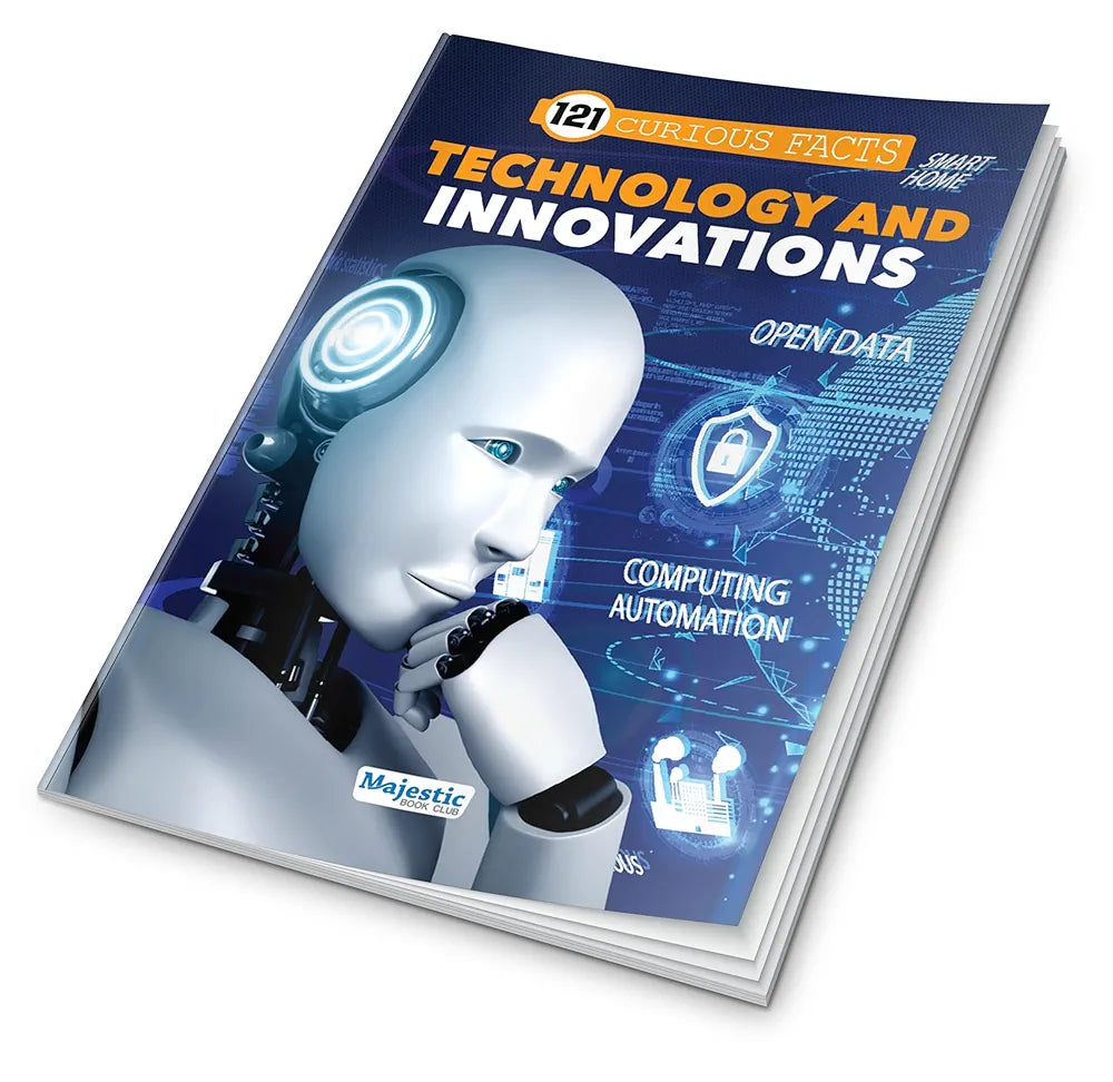 121 Technology and Innovations Facts Book for Kids Ages 8+ | Educational Paperback with Colourful Images & Bold Text | 121 Curious Facts for All Ages by Majestic Book Club