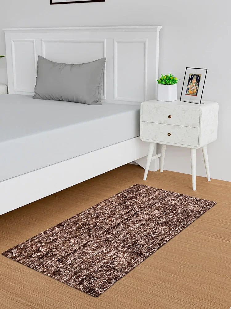 Kuber Industries Bedside Runner for Bedroom & Living Room Brown