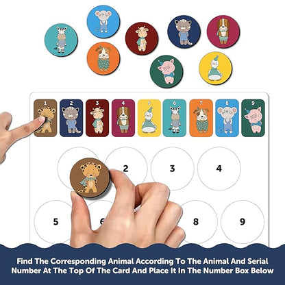 Mini Leaves Animal Logic Game Children Early Memory Concentration Training Education Matching Toys for Kids