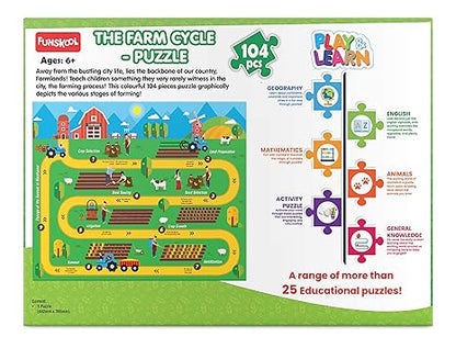 Funskool Play & Learn Farming Cycle Educational 104 Pieces Puzzle