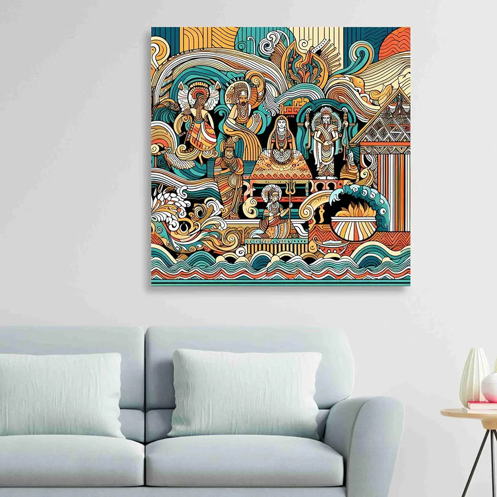 Livin'luxe Paintings Modern Art Canvas Home Decor Wall Paintings With Frame Painting CR-321