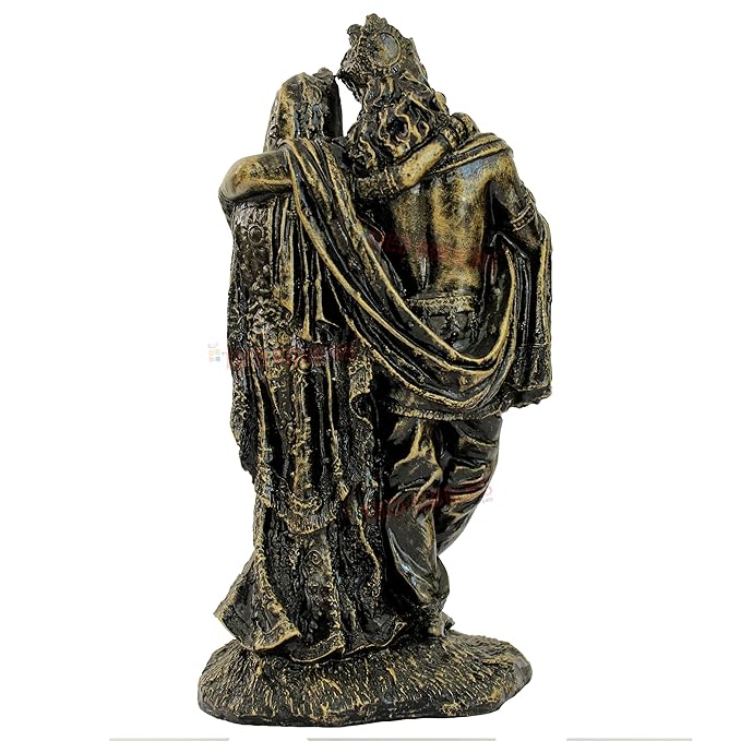 Tied Ribbons Lord Radha Krishna Statue Figurine Showpiece God of Love for Decor