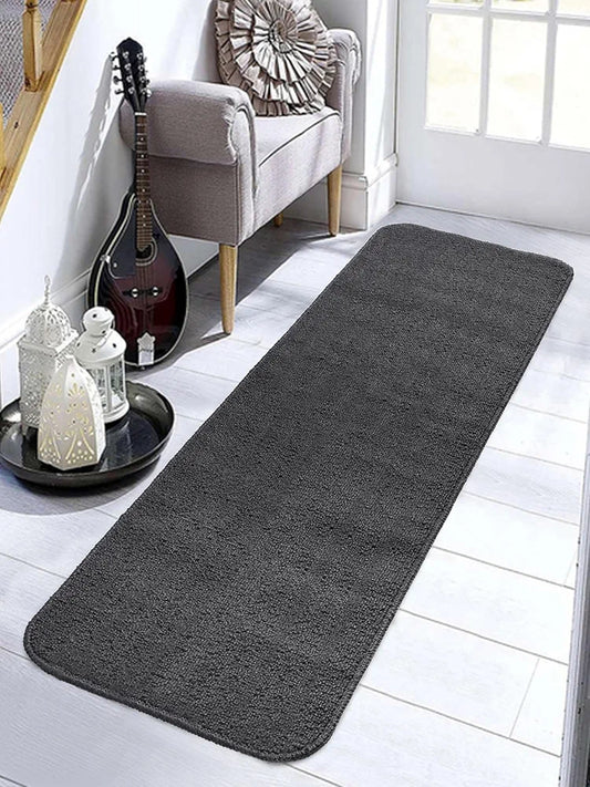Saral Home Solid Soft PP Yarn Durable & Washable Multipurpose Runner