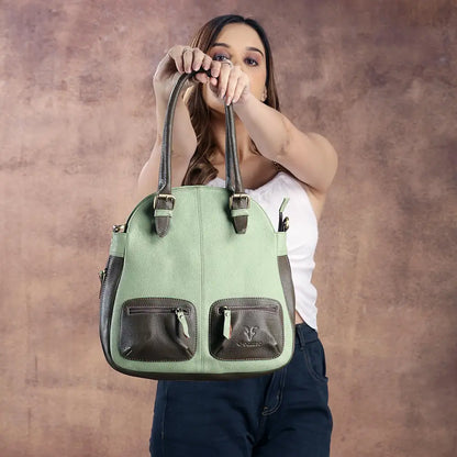 Goatter Genuine Leather Women's Tote Handbag,[GOT-G-1] 