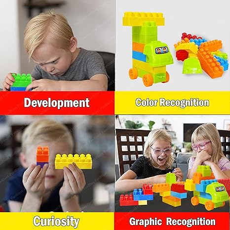 FunBlast Building Blocks for Kids with Wheel Bag Packing Best Toy for Kids