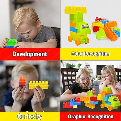 FunBlast Building Blocks for Kids with Wheel Bag Packing Best Toy for Kids