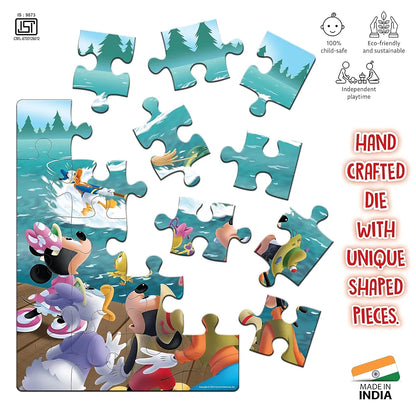 Disney Junior Mickey Book & Puzzles for Kids 3 Years and Above | Catch That Fish | 1 Book & 20 Piece Puzzles