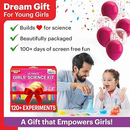 Einstein Box Ultimate Girls Science Kit for Girls Birthday Gift Stem Learning Toys