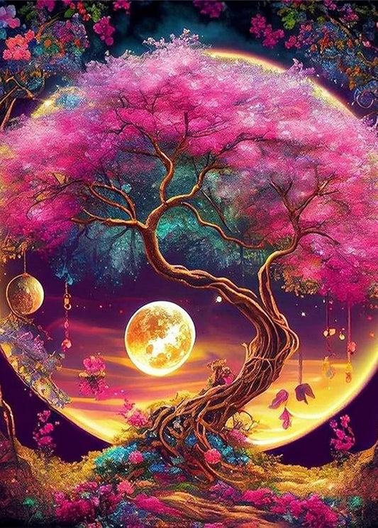 TREXEE DIY Paint by Numbers Kit for Adults Kids Beginner, DIY Tree of Life Painting by Numbers for Adults, Acrylic Oil Paint by Numbers Kits on Canvas for Home Wall Decoration and Gifts PNB 16x20inch