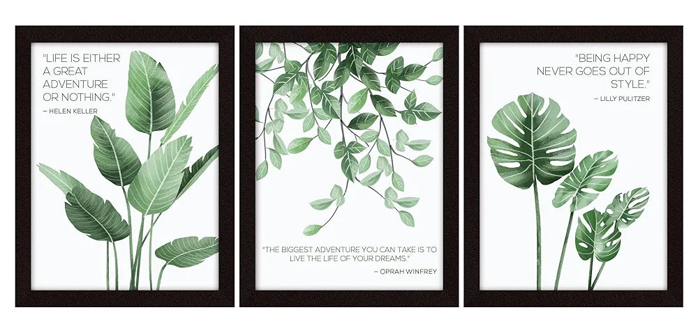 ArtX Paper Motivational Quotes AXD3-110-MOT Wall Frames Inspiring Quotes Set of 3