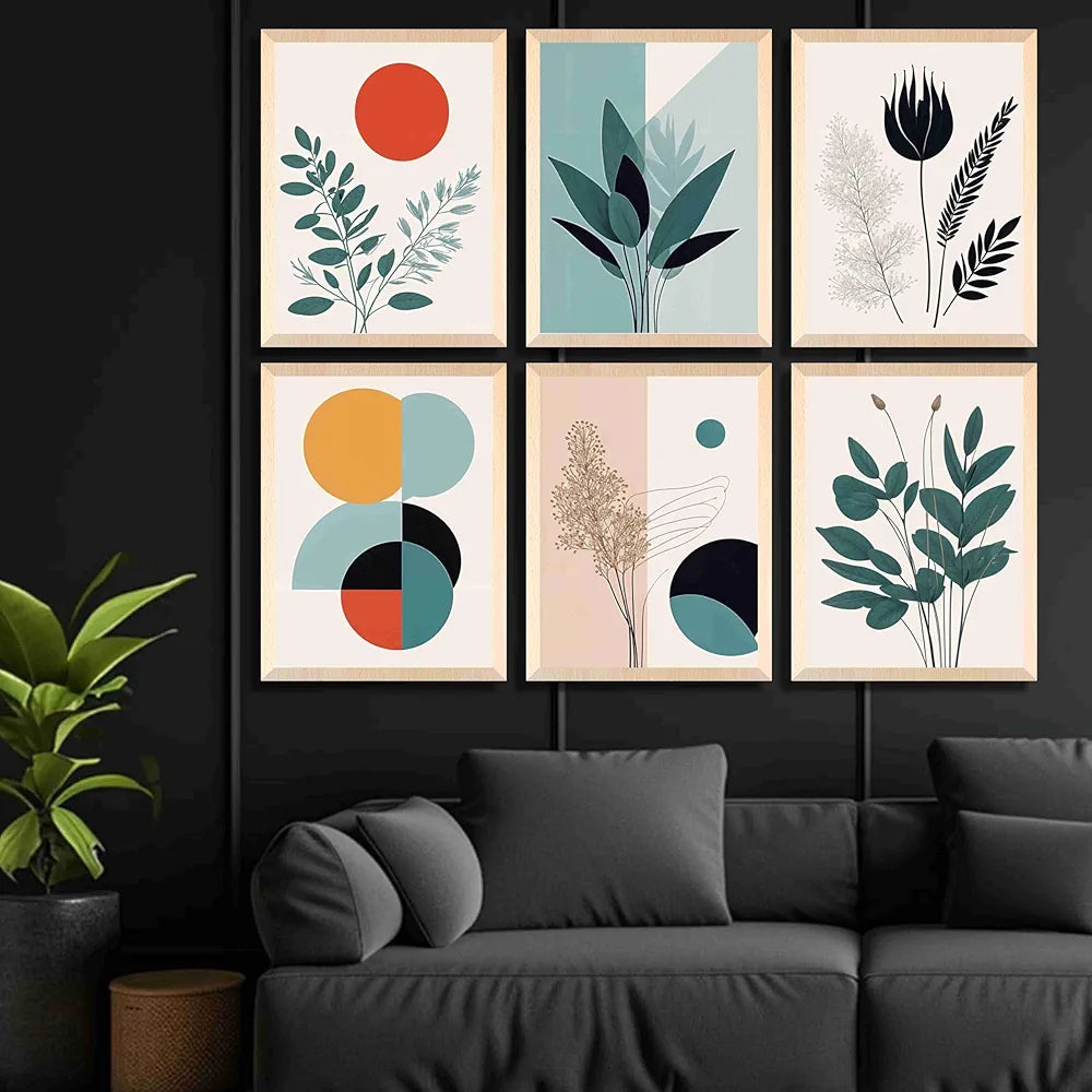 Livin'luxe Paintings Flower Pot Home Decor Wall Paintings With Frame Painting B - 452K6