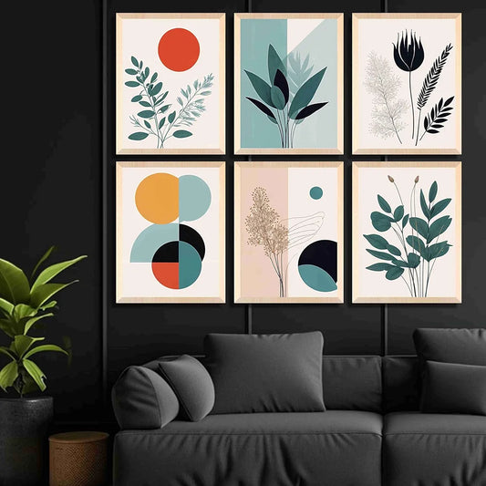 Livin'luxe Paintings Flower Pot Home Decor Wall Paintings With Frame Painting B - 452K6