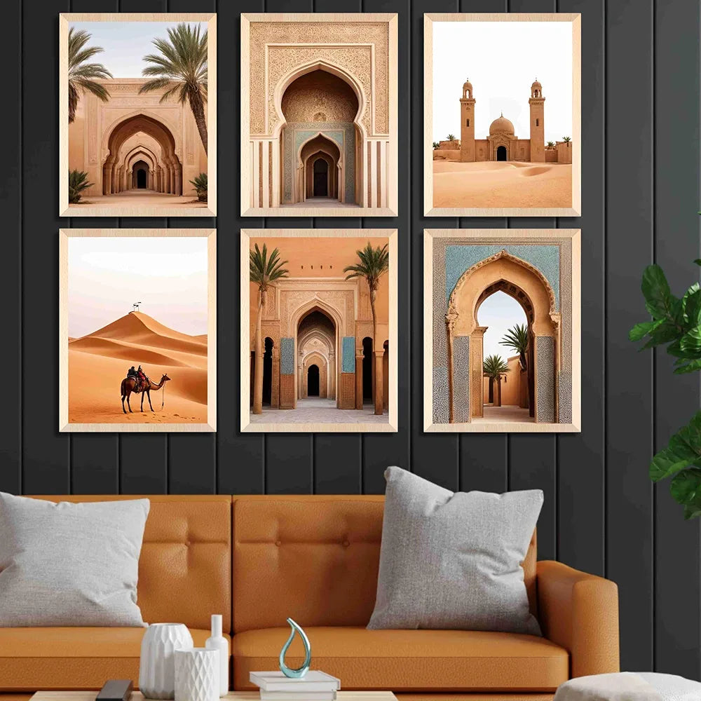 Livin'luxe Paintings Rajasthani Places Home Decor Wall Paintings With Frame B - 454k6