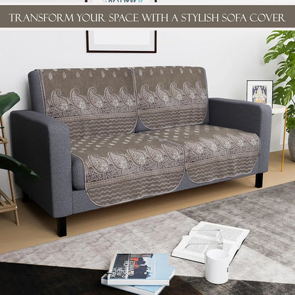 Kuber Industries Set of 4 Durable 2 Seater Sofa Covers Carry Vento Mousse