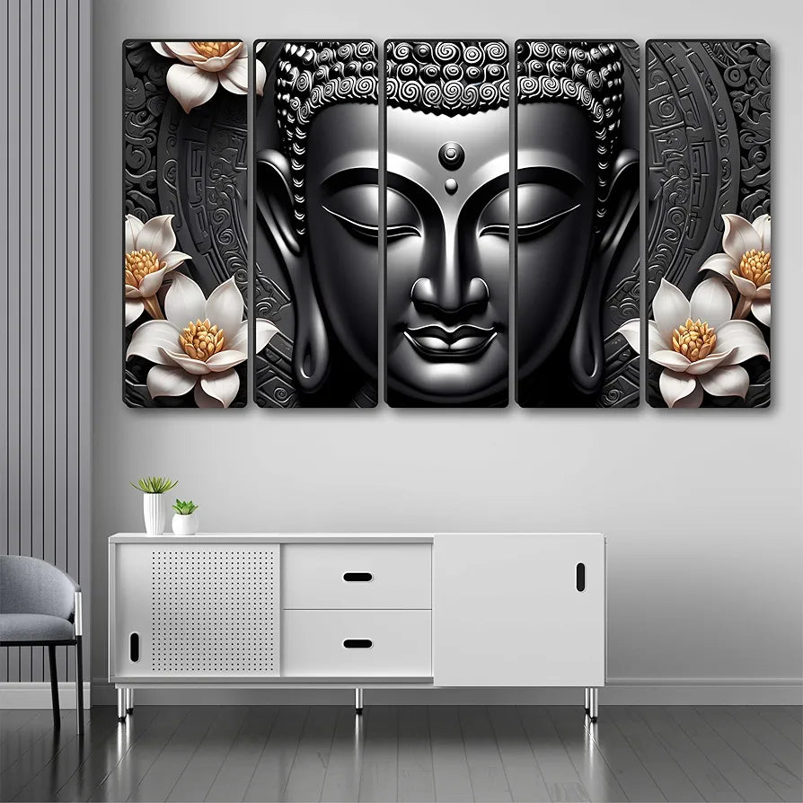 Livin'luxe Multiple Frames Buddha religious Wall Painting XL35310