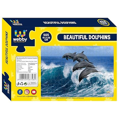 Webby Kids Beautiful Dolphins Jigsaw Puzzle 252 Pieces