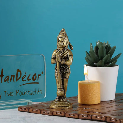 Two Moustaches Brass The Humble Hanuman Statue