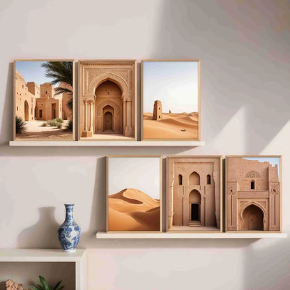 Livin'luxe Paintings Rajasthani Places Home Decor Wall Paintings With Frame B - 458k6