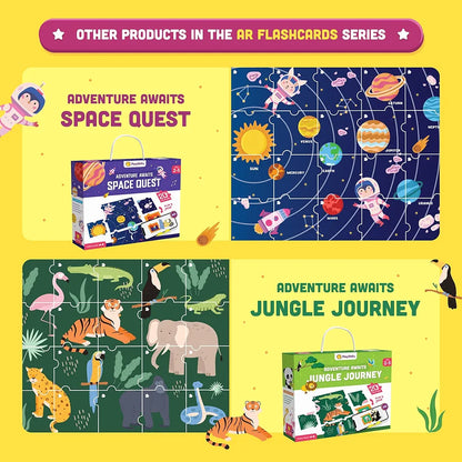 Shifu Play 20 Underwater Animals Flashcards for Kids - Boost Problem Solving Skills with 4D Educational Ar-Powered Stem Fun Learning, Interactive Game 