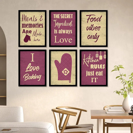 Kotart Restaurant Quotes Framed Posters for Kitchen Wall Decoration Kitchen 11